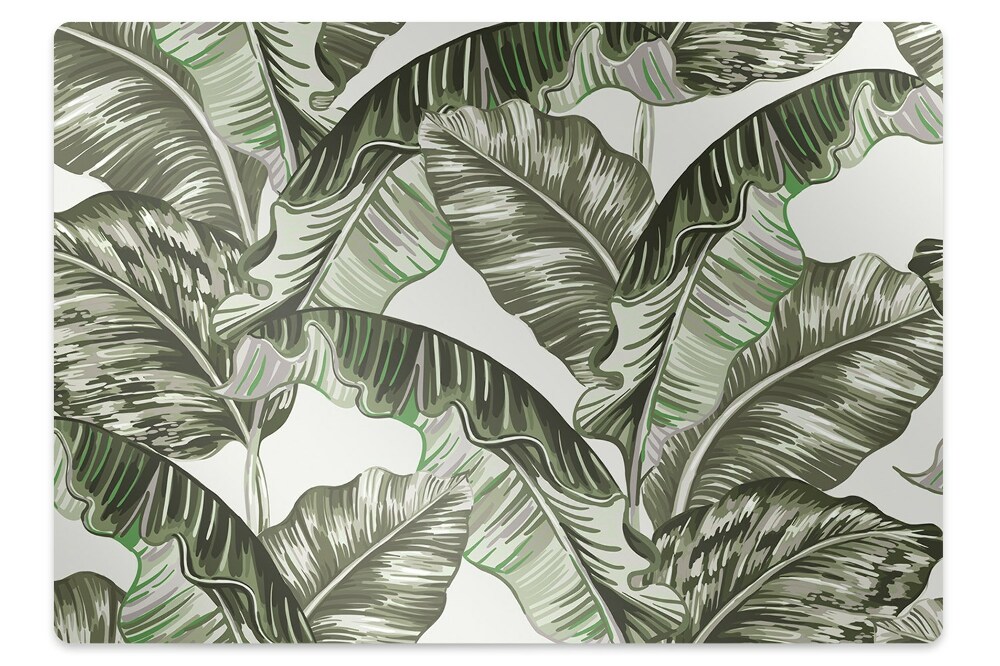 Mata pod fotel ochrona paneli Liście bananowca 120x90 cm
