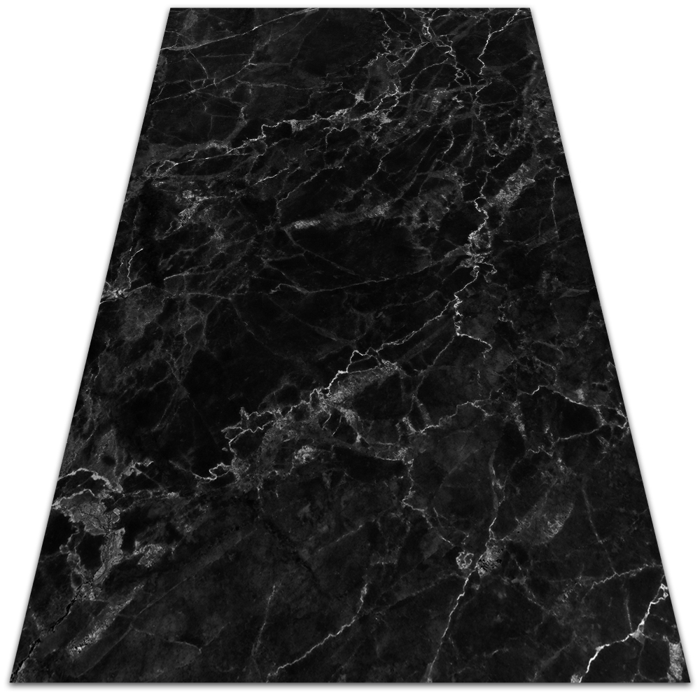 Nowoczesny dywan na balkon wzór Czarny marmur 100x150 cm