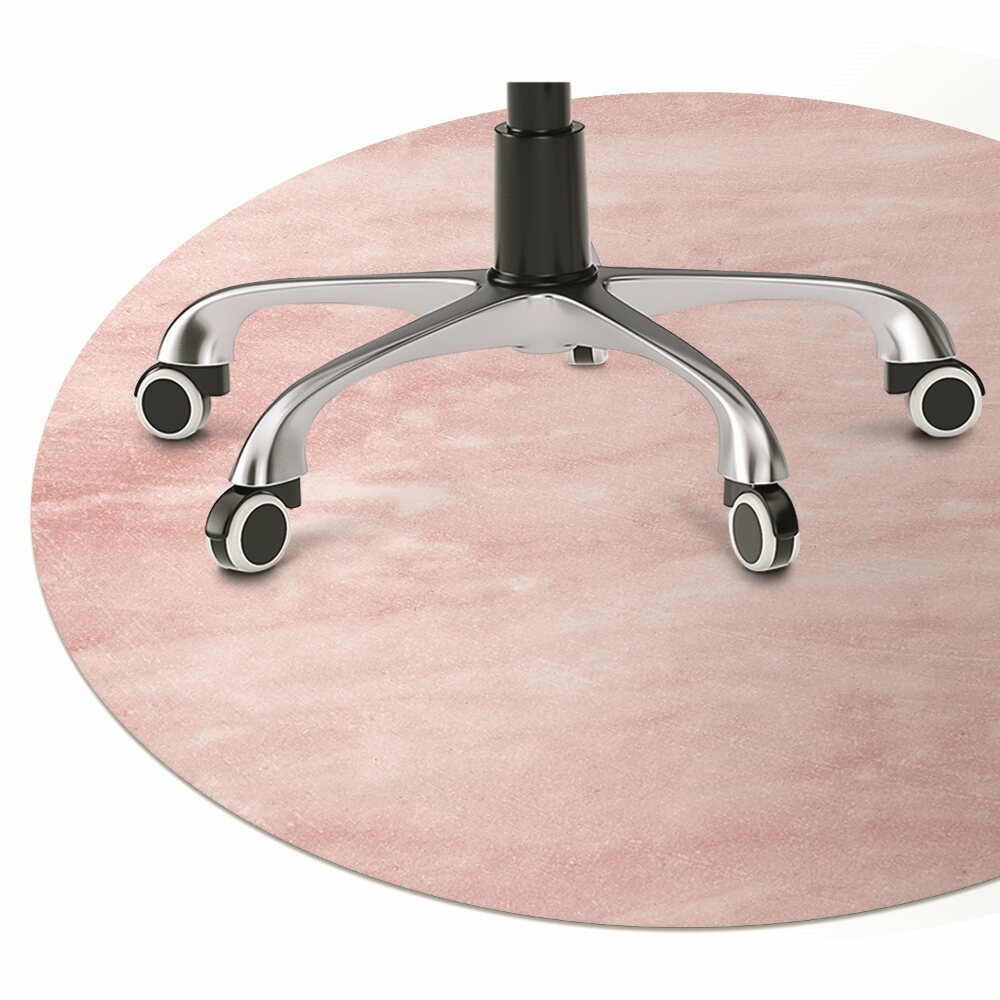 Podkładka pod krzesło obrotowe Różowa tekstura fi100 cm