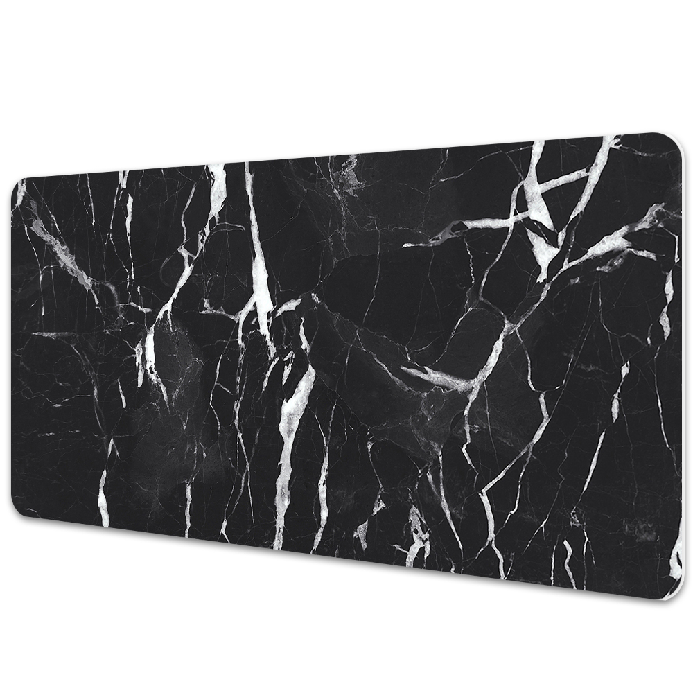 Duża podkładka ochronna na biurko Czarny marmur 90x45 cm