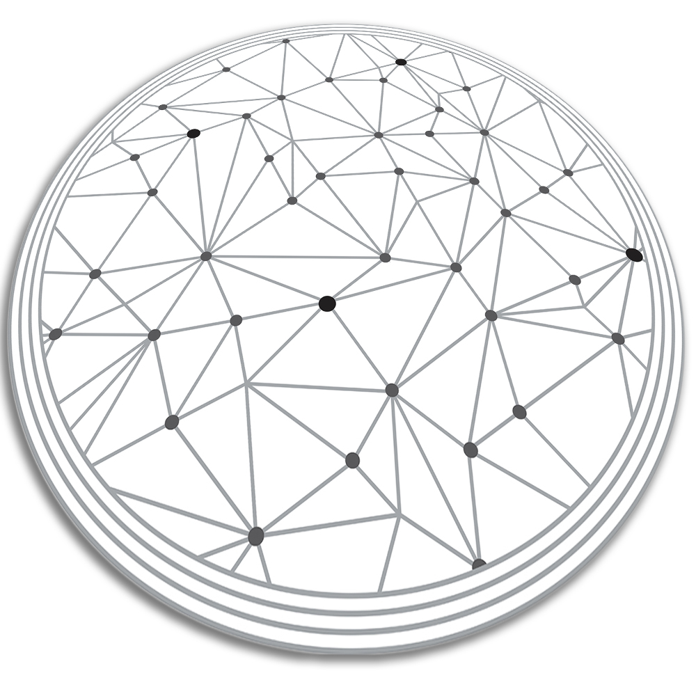 Dywan okrągły winylowy do domu okrągła geometryczna siatka fi80 cm