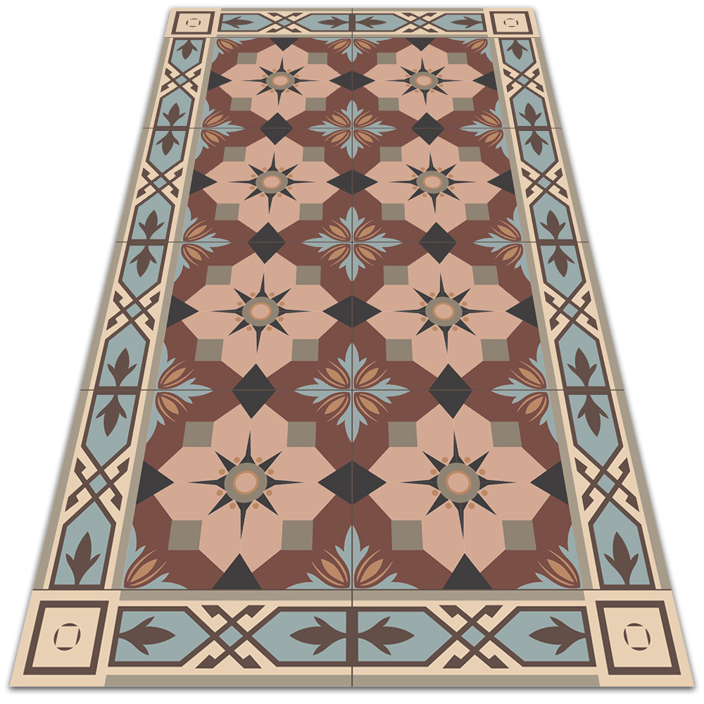 Modny winylowy dywan Geometryczne kafle 80x120 cm