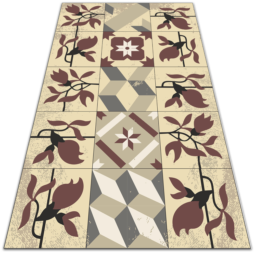 Modny uniwersalny dywan winylowy Magnolia kafelki 150x225 cm