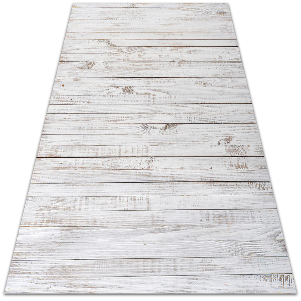 Modny dywan winylowy Białe deski tekstura 120x180 cm