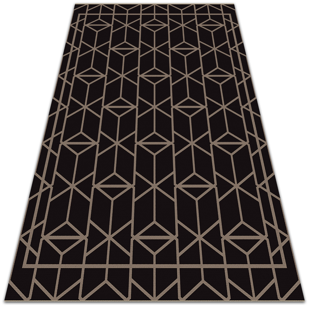 Modny winylowy dywan wewnętrzny Wzór retro 150x225 cm