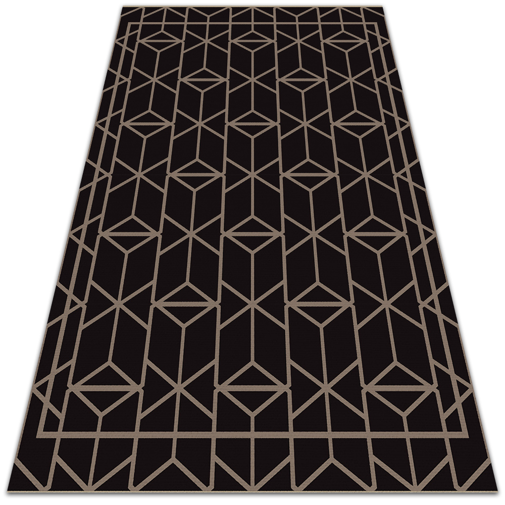 Modny winylowy dywan wewnętrzny Wzór retro 150x225 cm