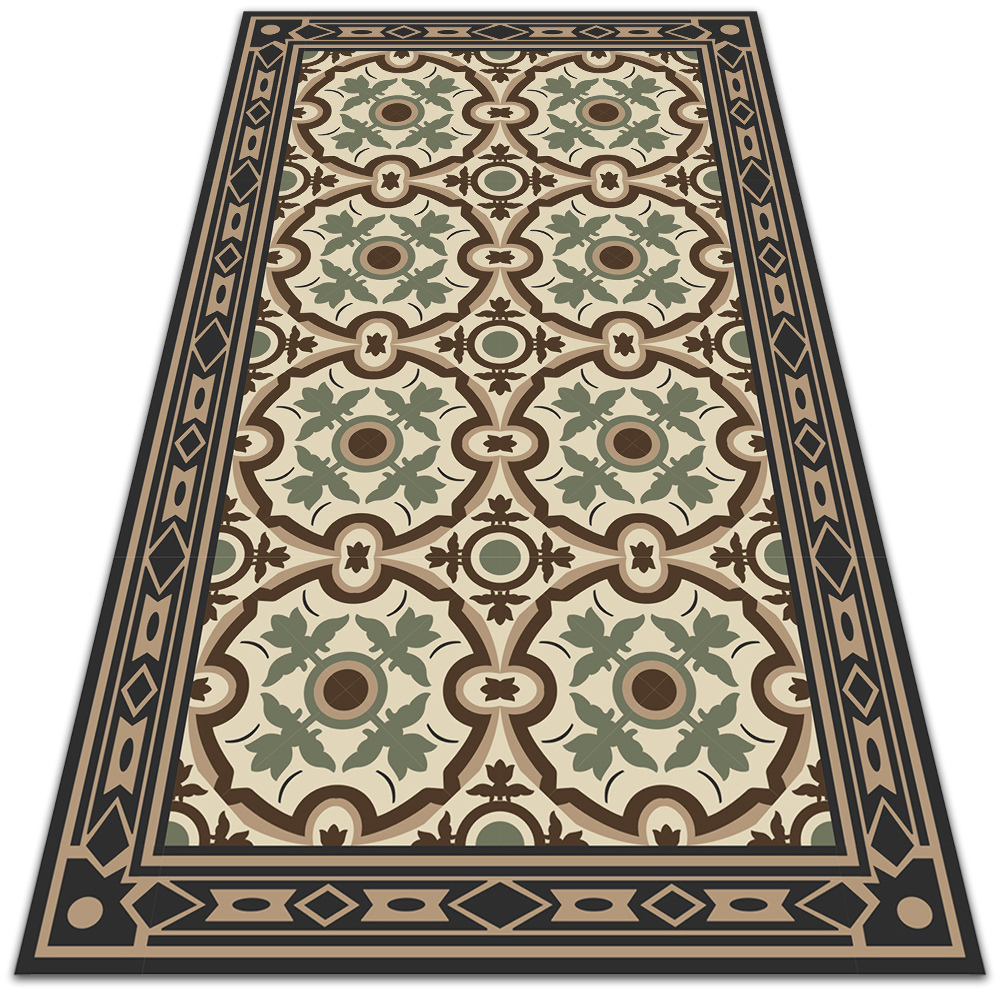 Modny dywan winylowy Owalne wzory 120x180 cm