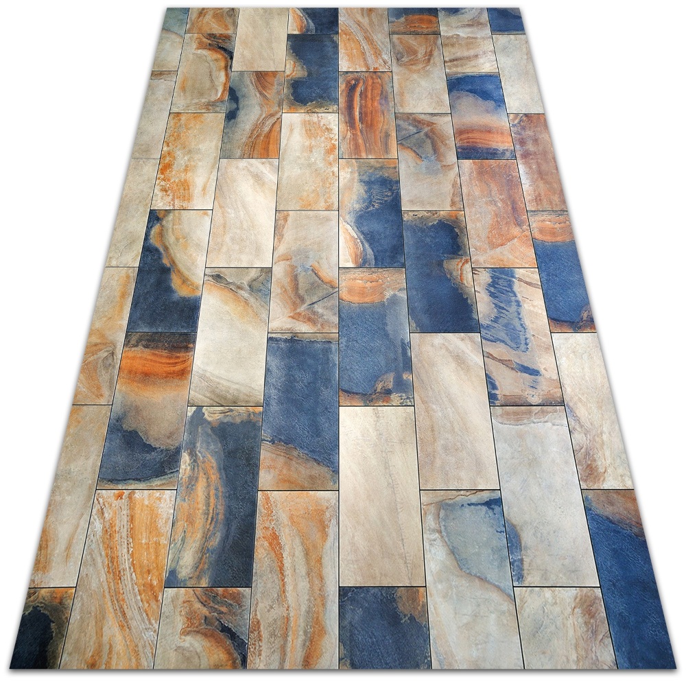 Modny uniwersalny dywan winylowy Marmurowa kostka 80x120 cm