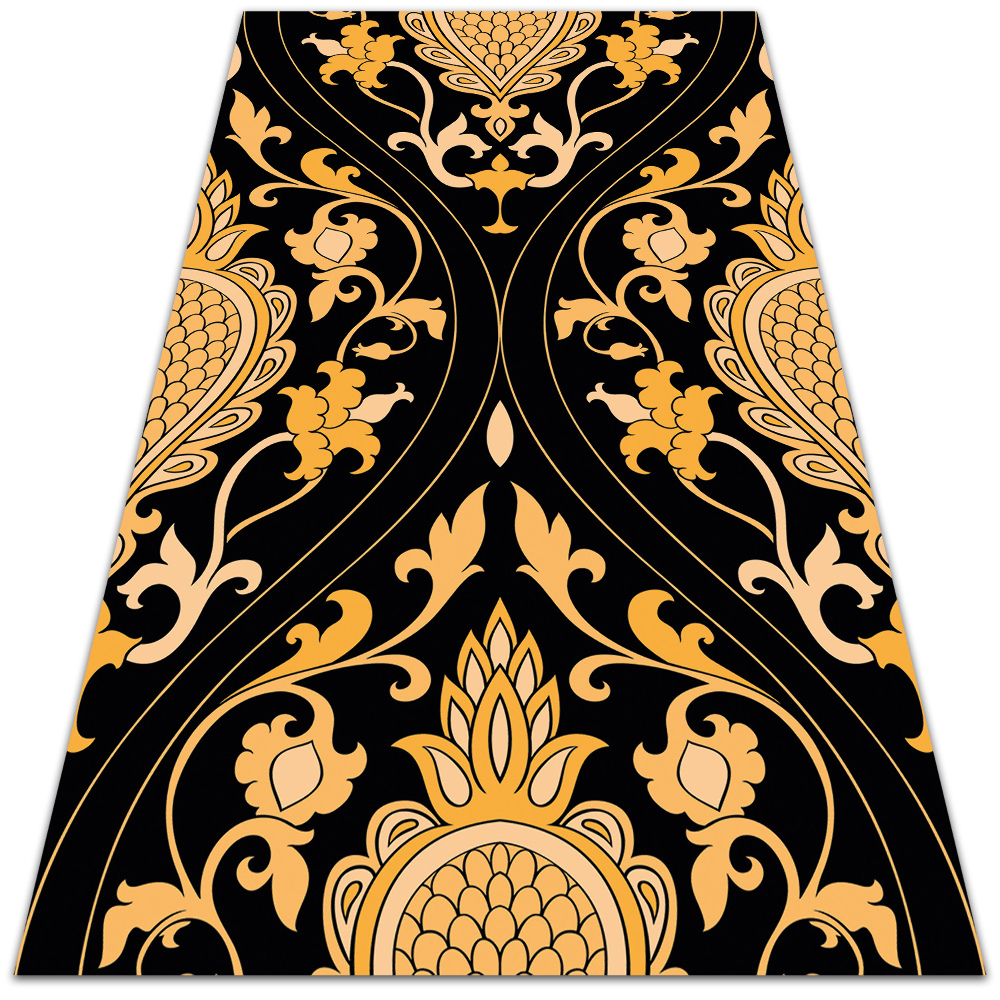Dywan winylowy do domu Złoty adamaszek 60x90 cm
