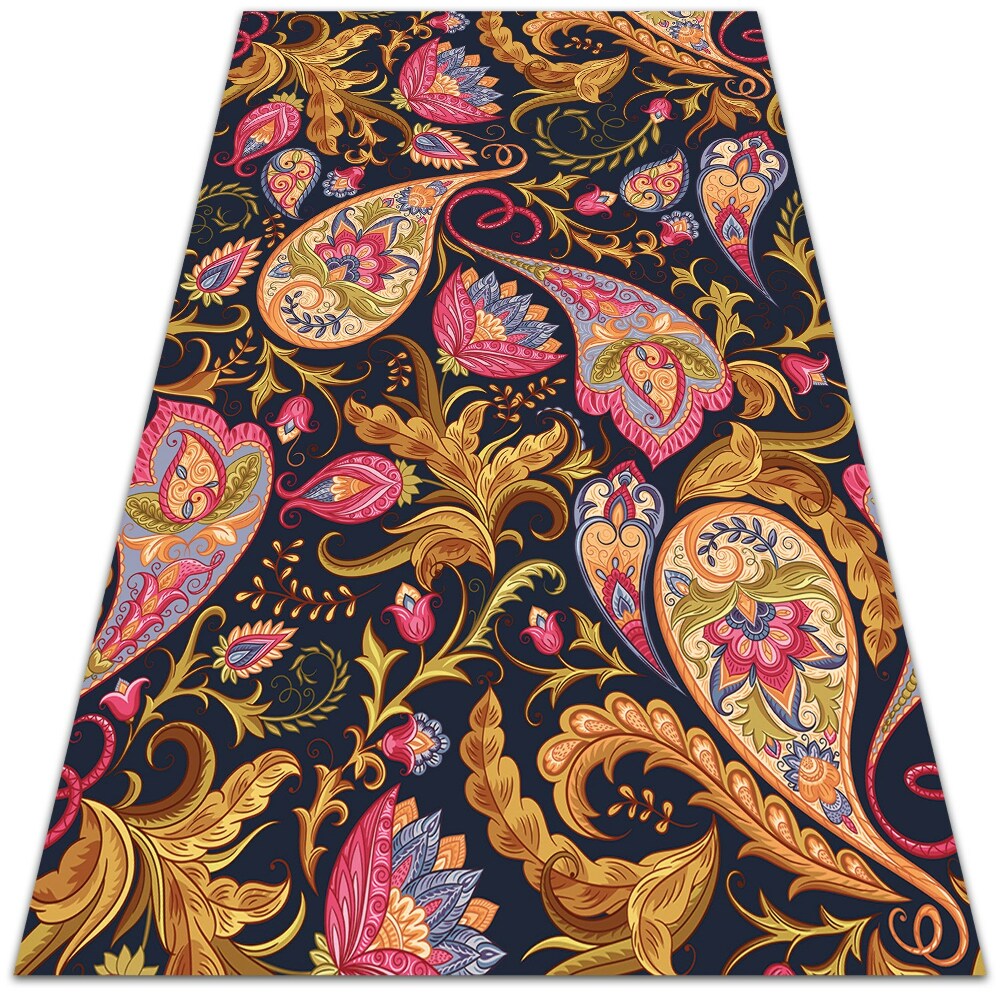 Modny uniwersalny dywan winylowy Kolorowy Paisley 60x90 cm