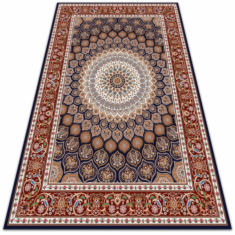 Modny dywan winylowy Geometryczna mandala 150x225 cm
