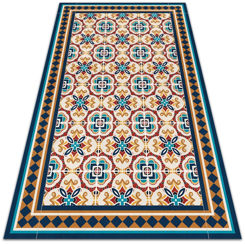 Uniwersalny dywan winylowy Kwiecista geometria 140x210 cm