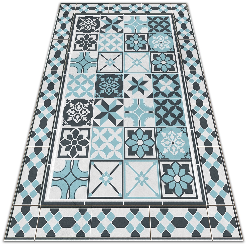 Winylowy dywan Trójkolorowa geometria 150x225 cm