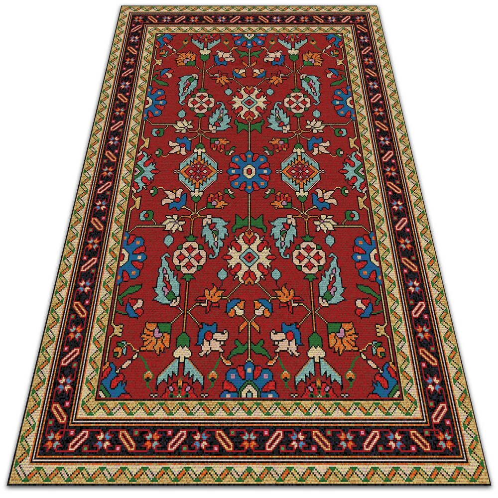 Modny winylowy dywan Ludowa mozaika 60x90 cm