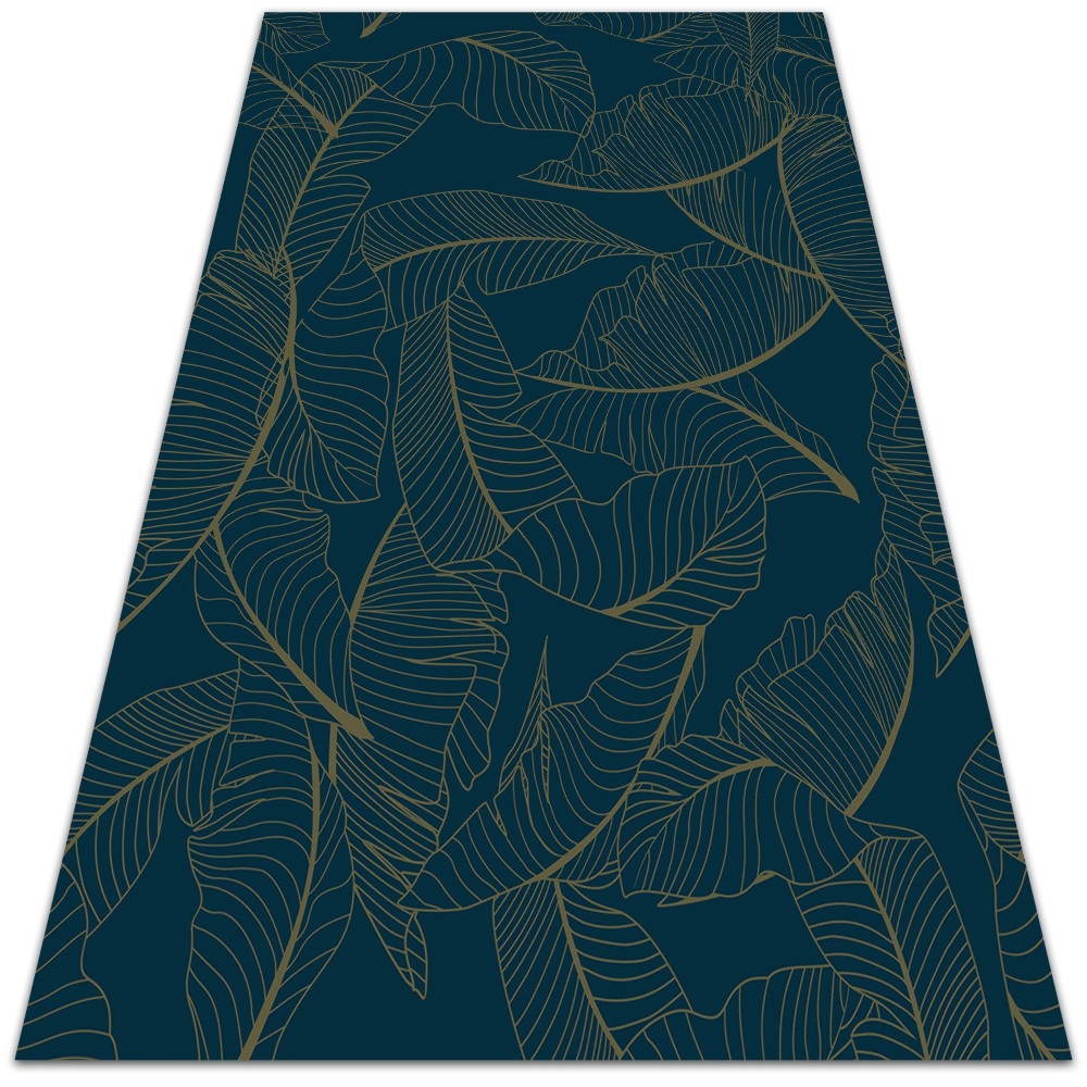 Modny winylowy dywan Szkielet liści 100x150 cm