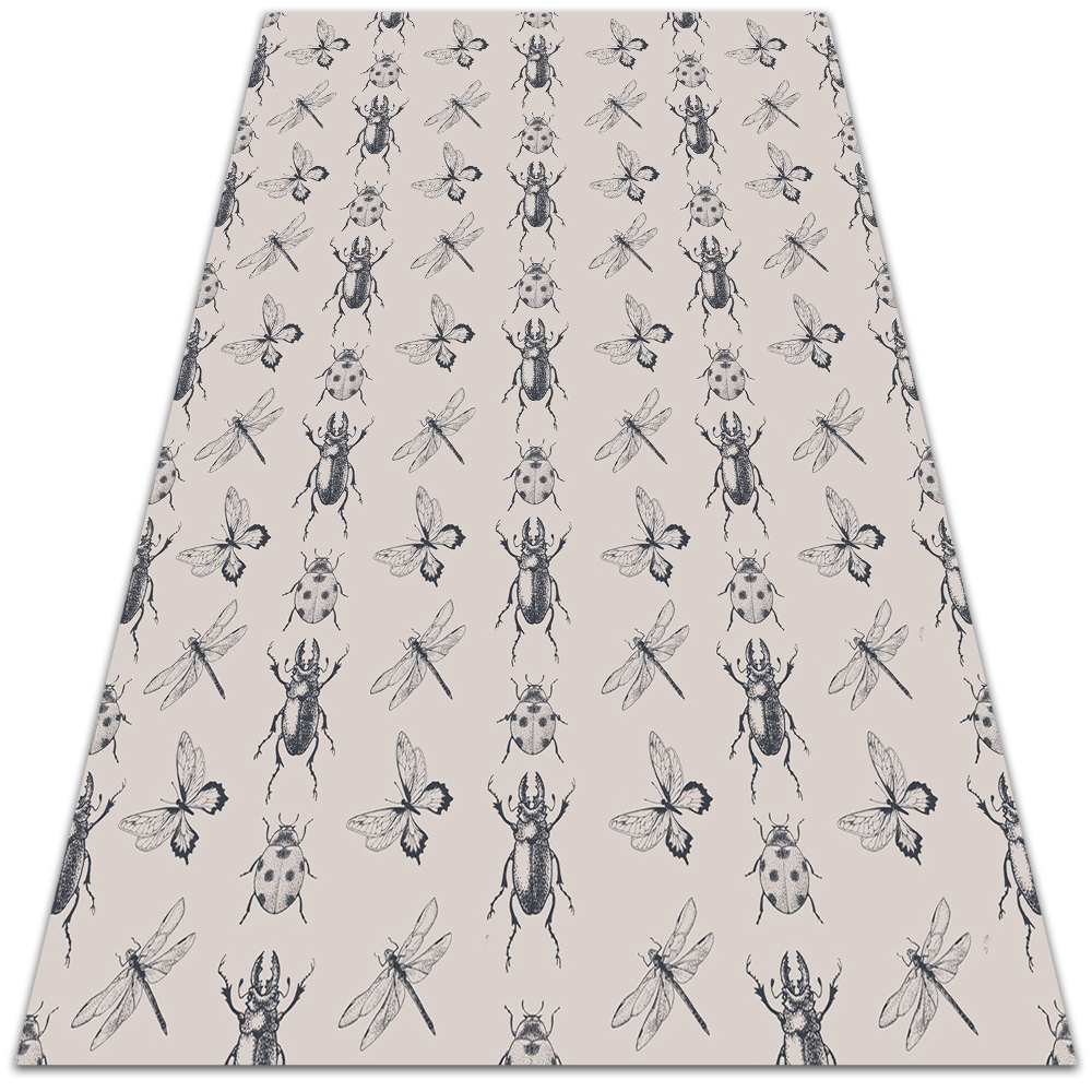 Modny uniwersalny dywan winylowy Różnorodne owady 140x210 cm