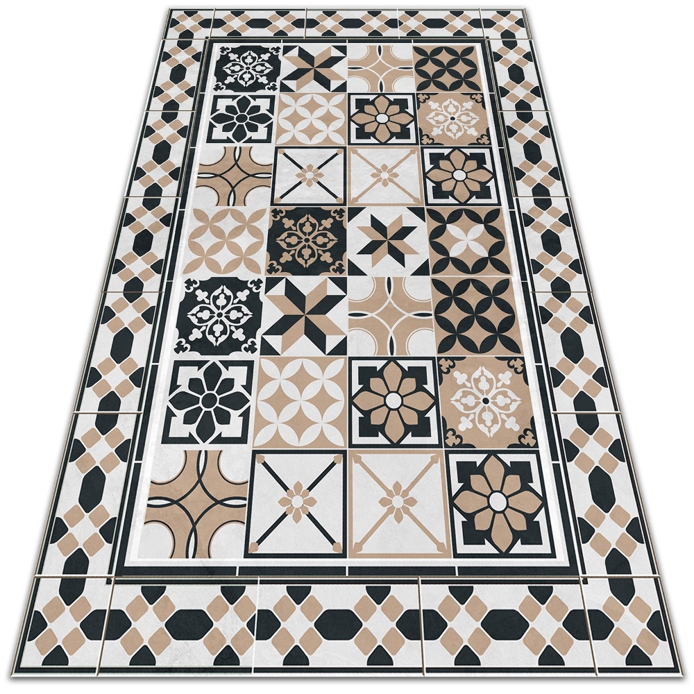 Winylowy dywan Trójkolorowa geometria 60x90 cm