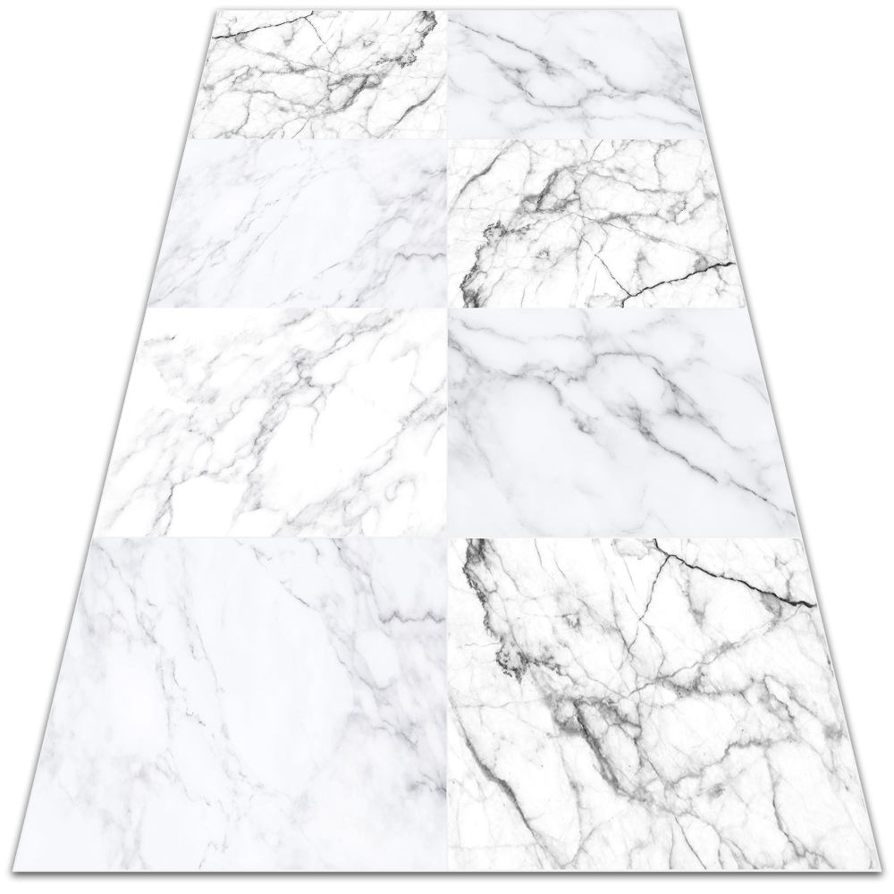 Dywan winylowy do domu Marmurowe kafle 150x225 cm