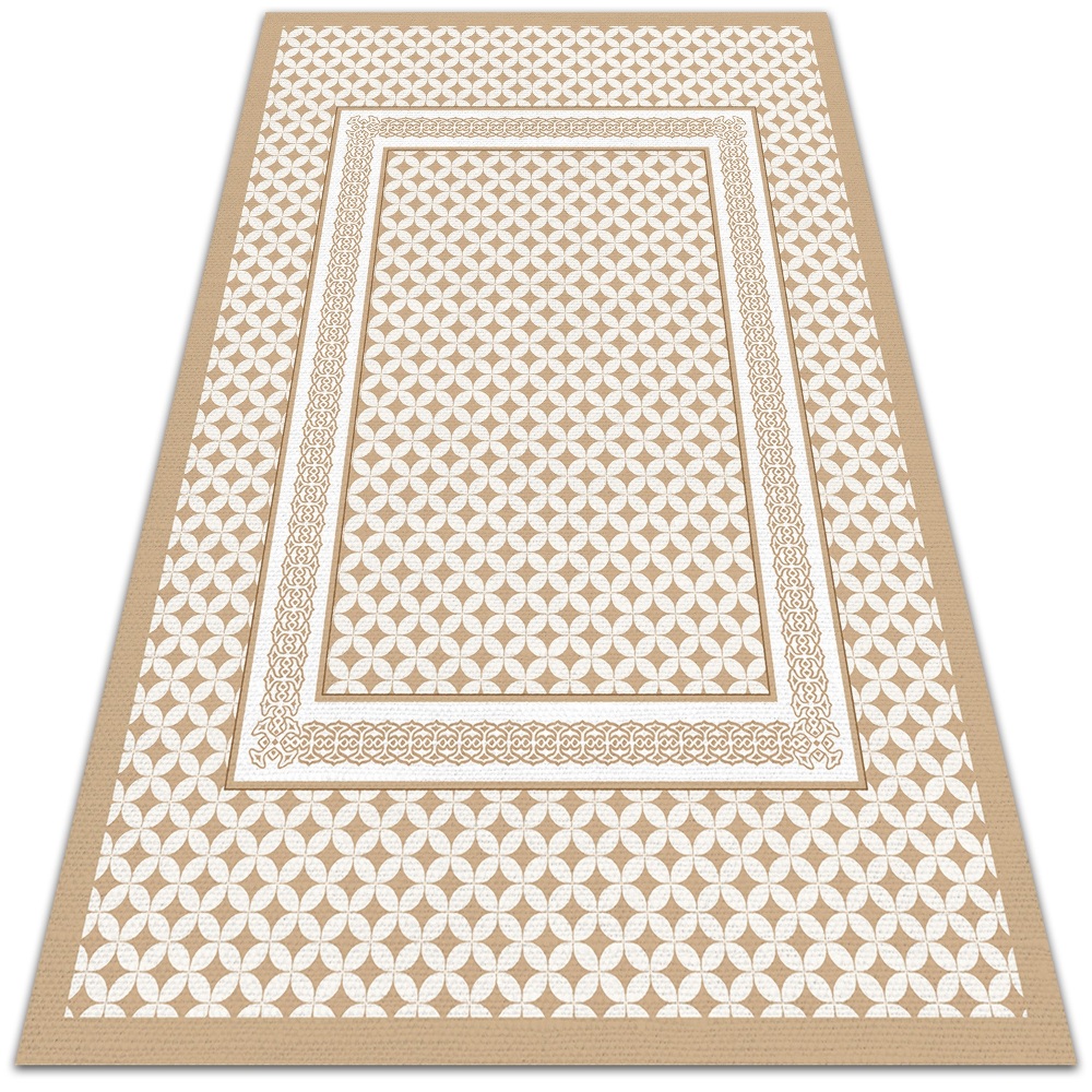 Modny dywan winylowy Geometryczny warkocz 100x150 cm