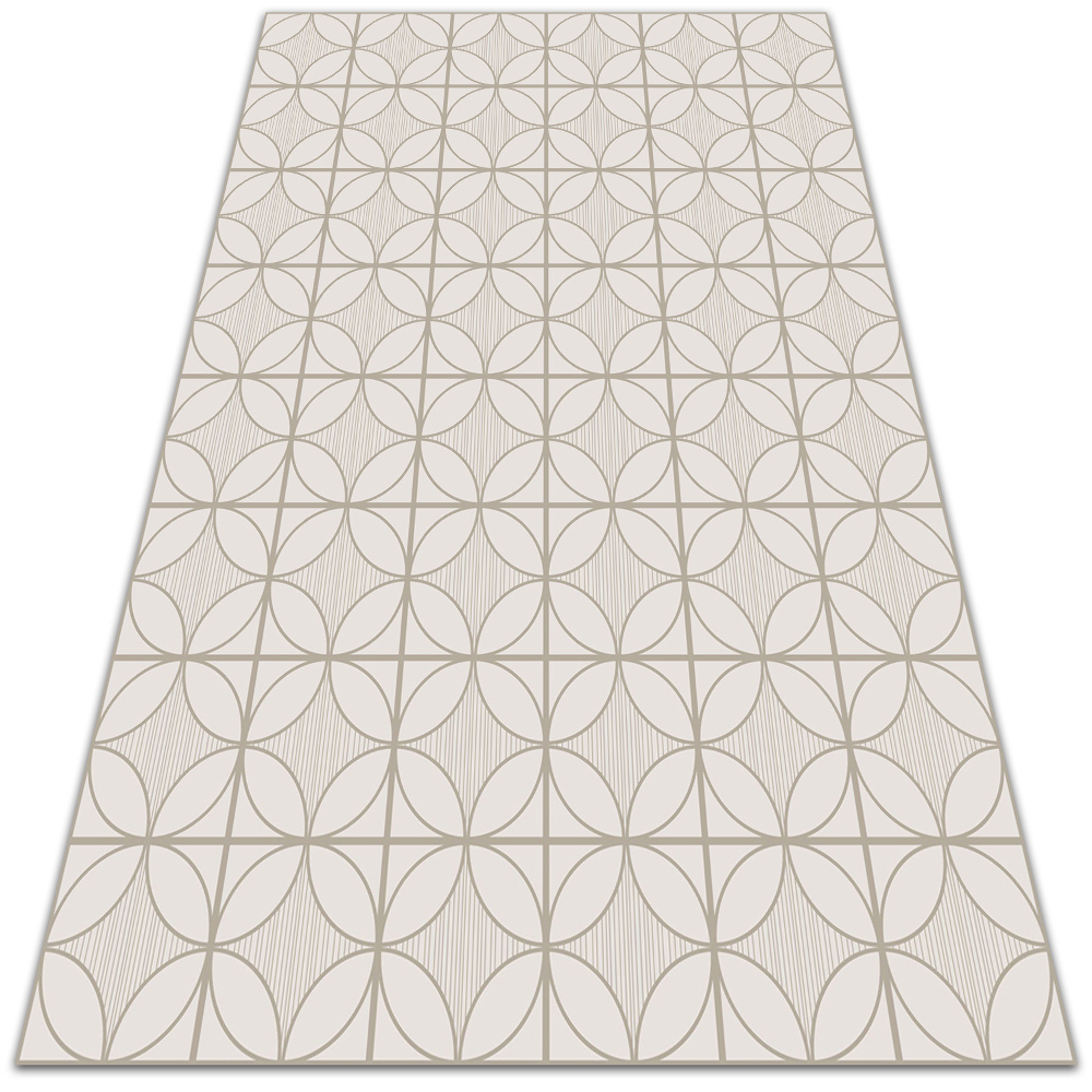 Dywan winylowy do domu Geometryczne koła 100x150 cm