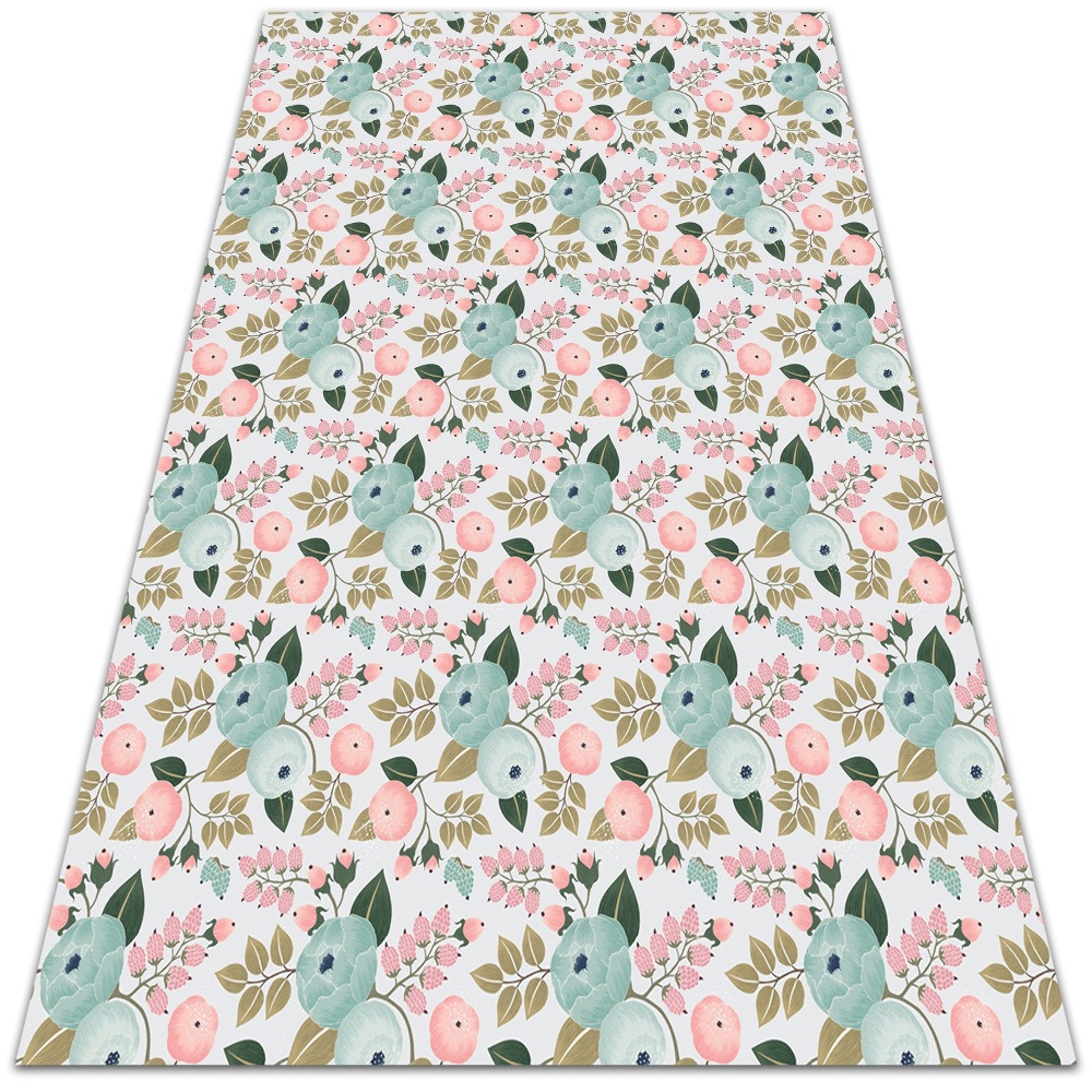 Winylowy dywan do domu Kwiatki 140x210 cm