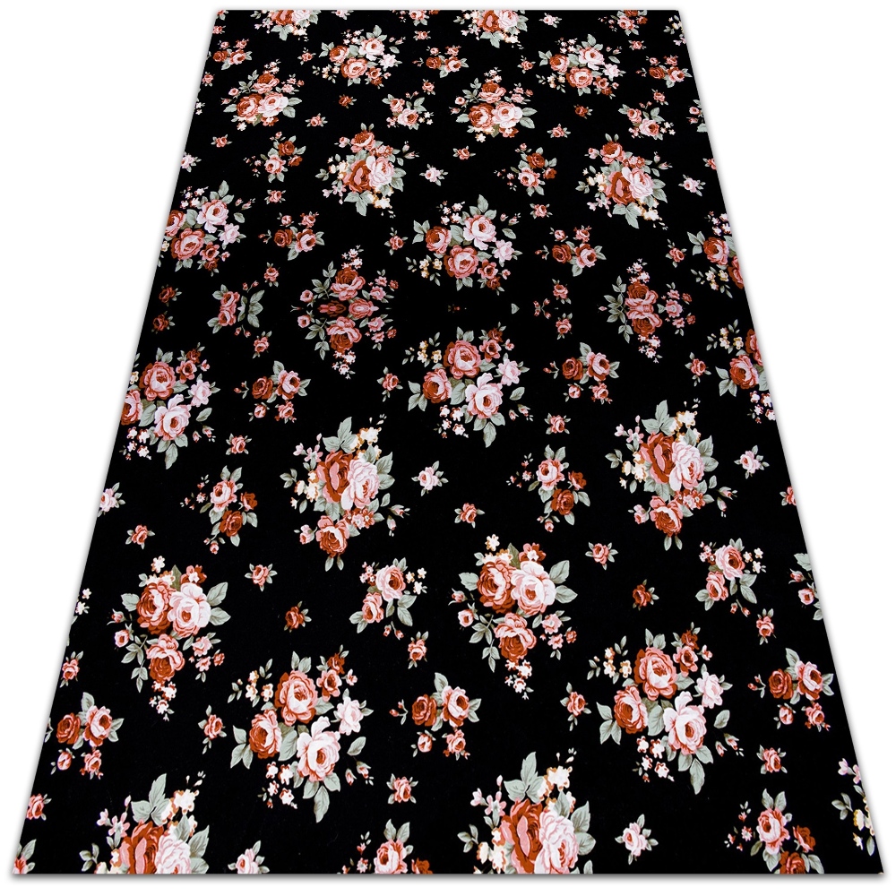 Modny uniwersalny dywan winylowy Bukiety kwiatowe 100x150 cm