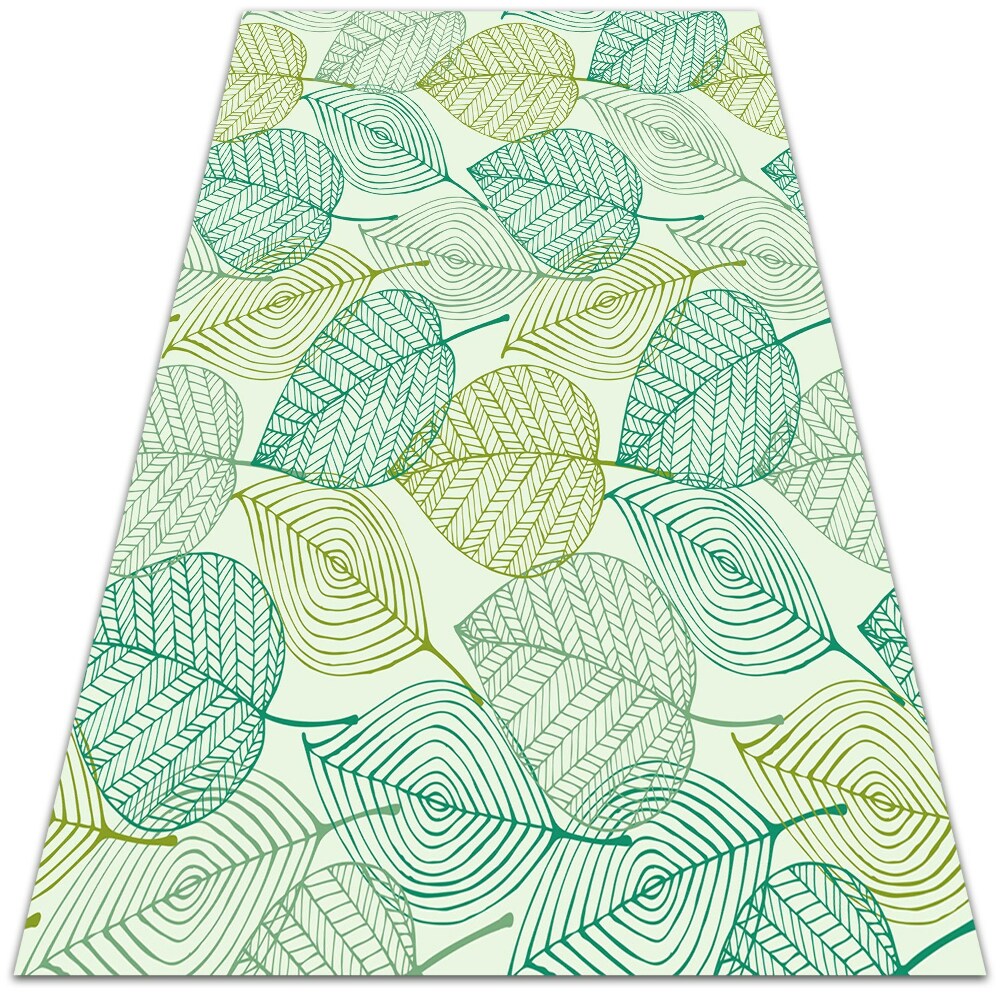 Modny winylowy dywan Szkielet liści 120x180 cm