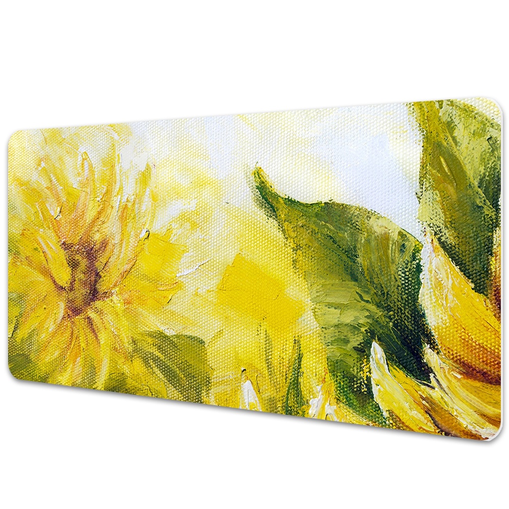 Duża podkładka na biurko dla dzieci Słoneczniki 100x50 cm