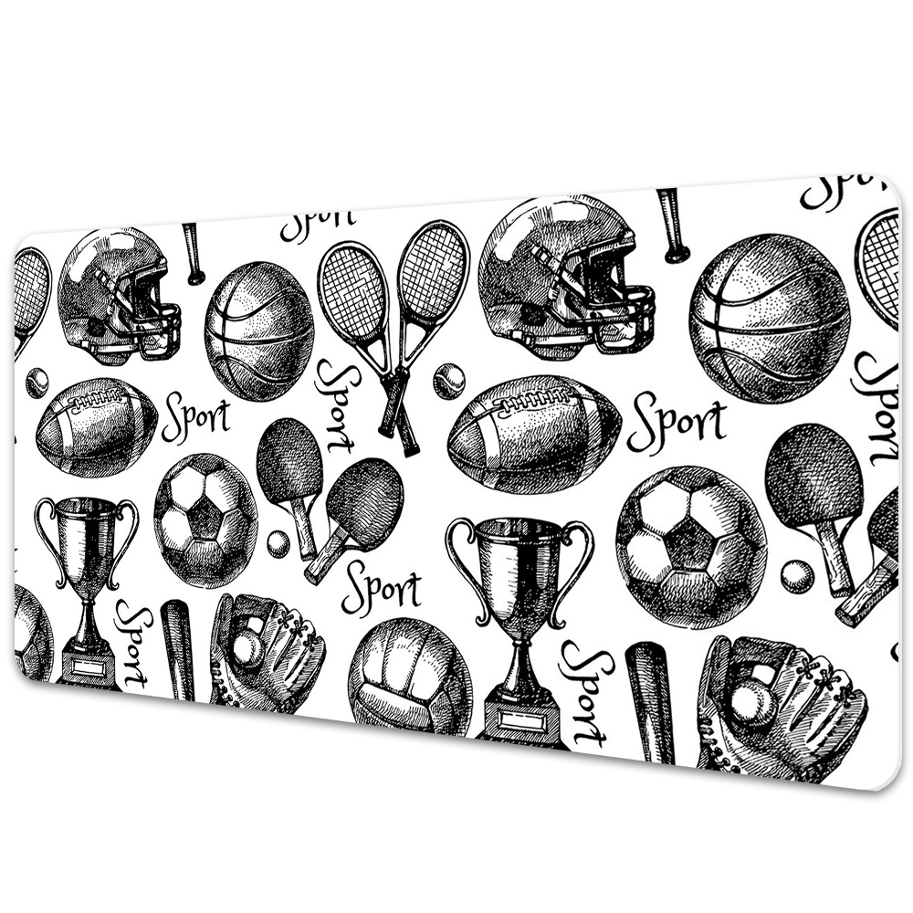 Mata na biurko Sportowe motywy 100x50 cm