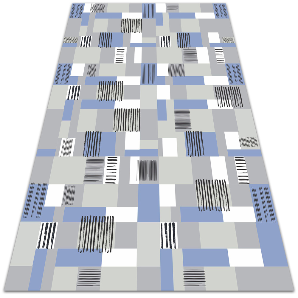 Modny dywan winylowy Geometryczne prostokąty 140x210 cm