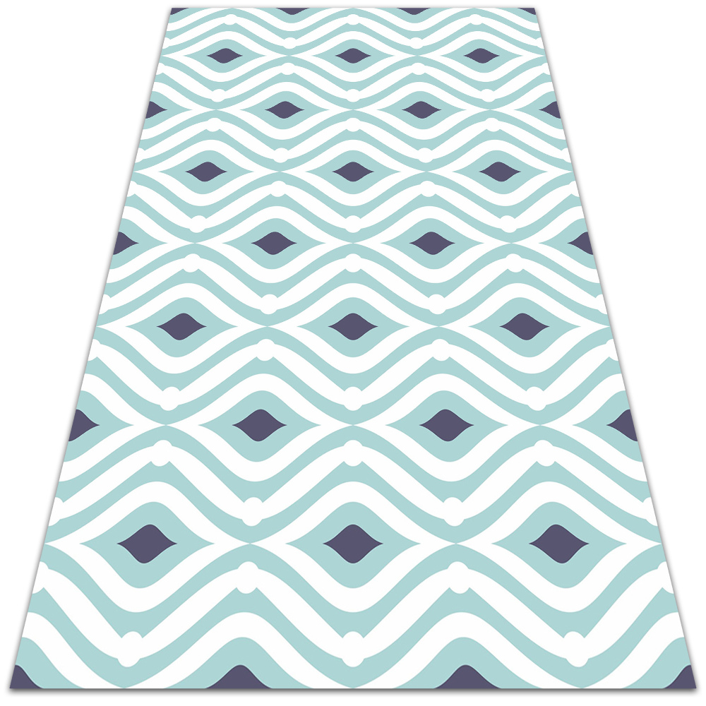 Dywan winylowy do domu Geometryczne fale 100x150 cm