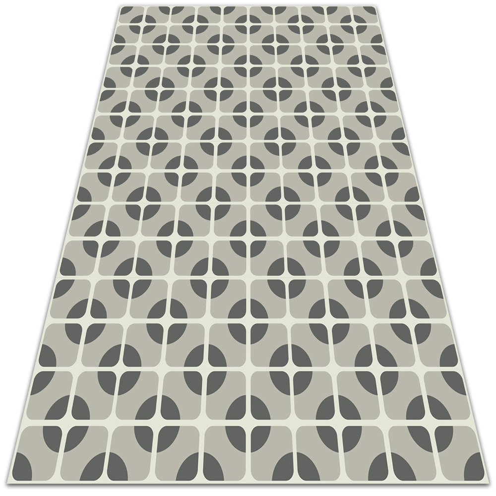 Dywan winylowy do domu Geometryczne koła 140x210 cm