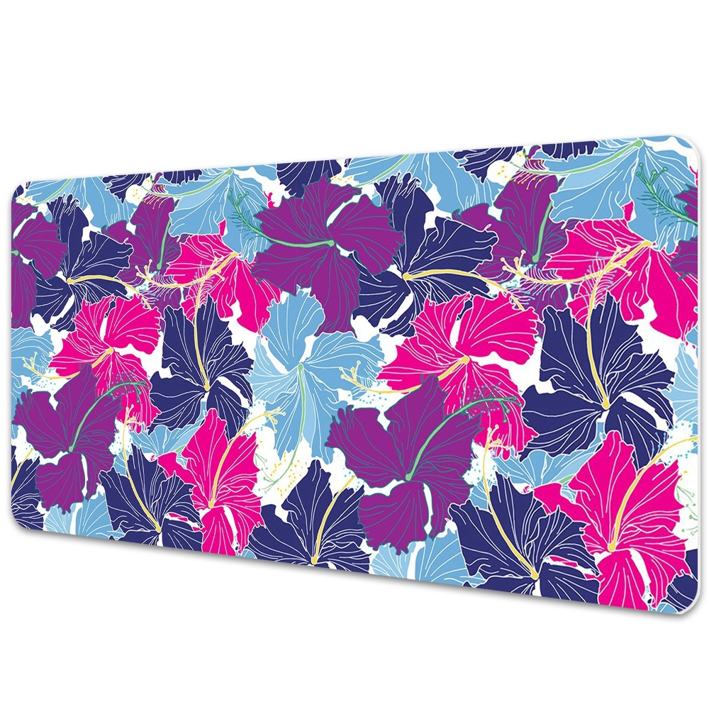 Duża podkładka na biurko dla dzieci Hibiskus 90x45 cm