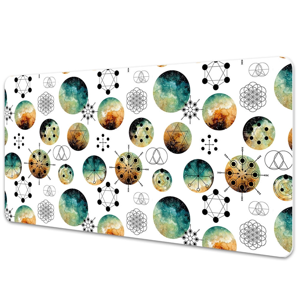 Mata ochronna na biurko Galaktyczny wzór 100x50 cm