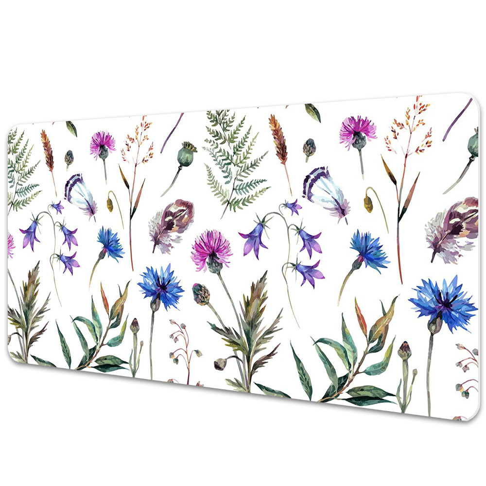 Duża podkładka ochronna na biurko Kwiaty z łąki 90x45 cm