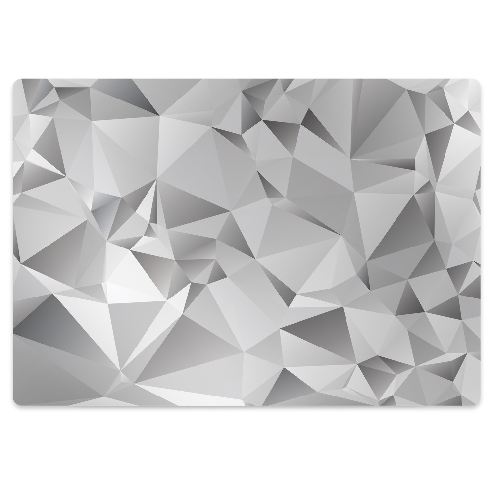 Mata pod fotel ochrona paneli Abstrakcja szara 100x70 cm