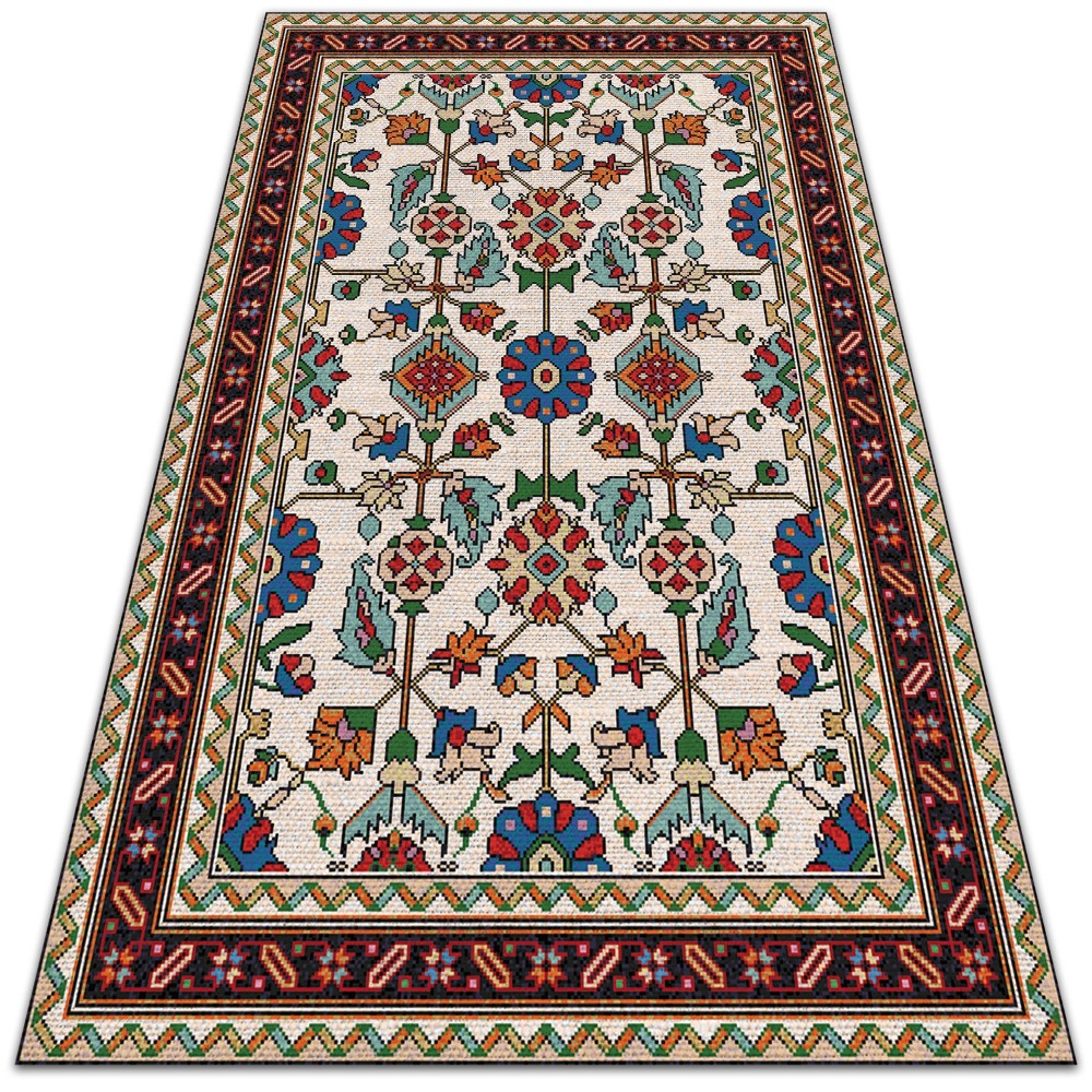 Dywan balkonowy wzór Florystyczna mozaika 140x210 cm