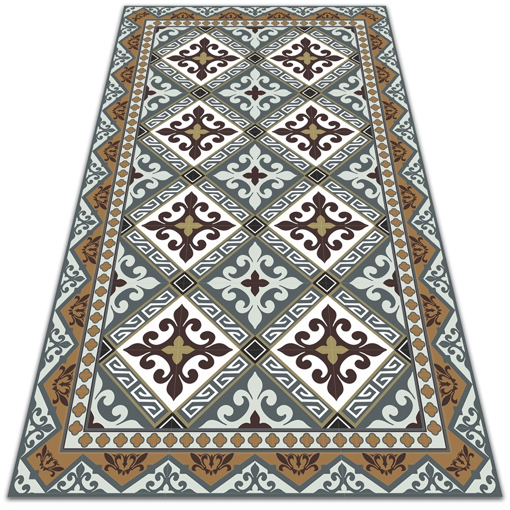 Uniwersalny dywan winylowy Geometryczne kwiaty 140x210 cm