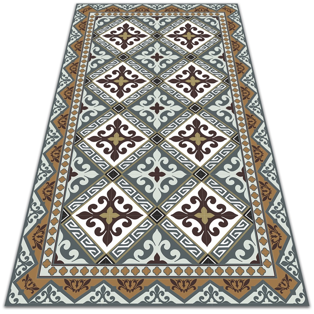 Uniwersalny dywan winylowy Geometryczne kwiaty 150x225 cm