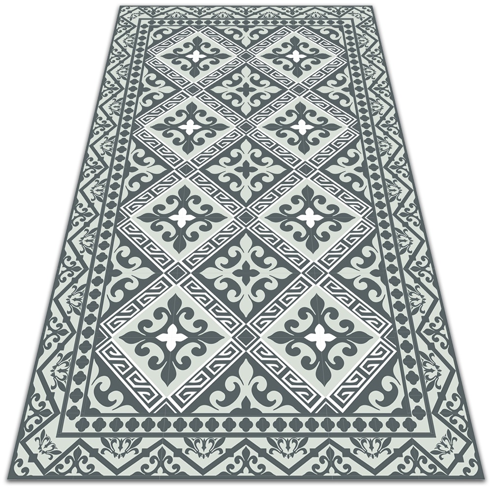 Dywan winylowy Geometryczny wzór kwiaty 150x225 cm
