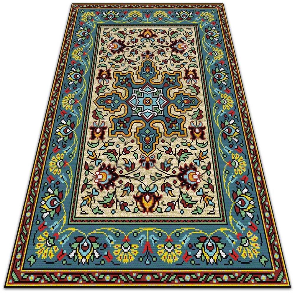 Dywan winylowy Kolorowe wzory geometryczne 150x225 cm