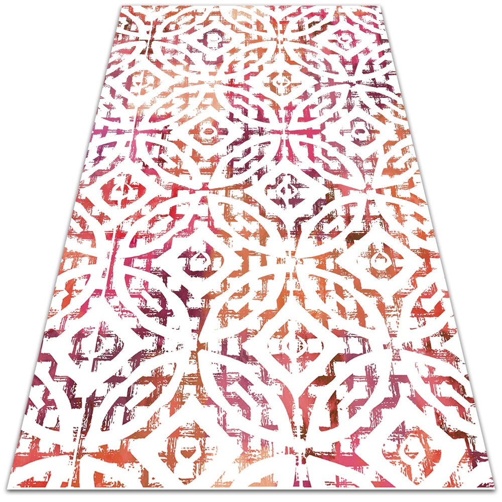 Modny dywan winylowy Koła i romby 150x225 cm