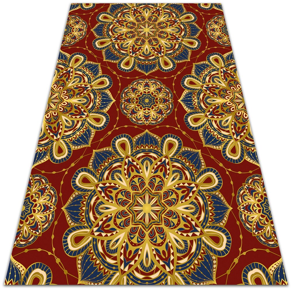 Dywan winylowy do wnętrz Złote wzory 120x180 cm