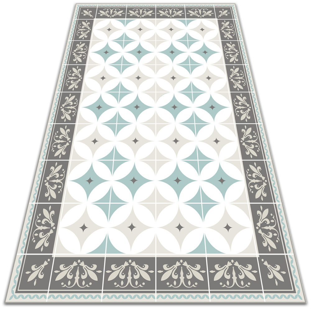 Modny winylowy dywan Skandynawskie koła 100x150 cm