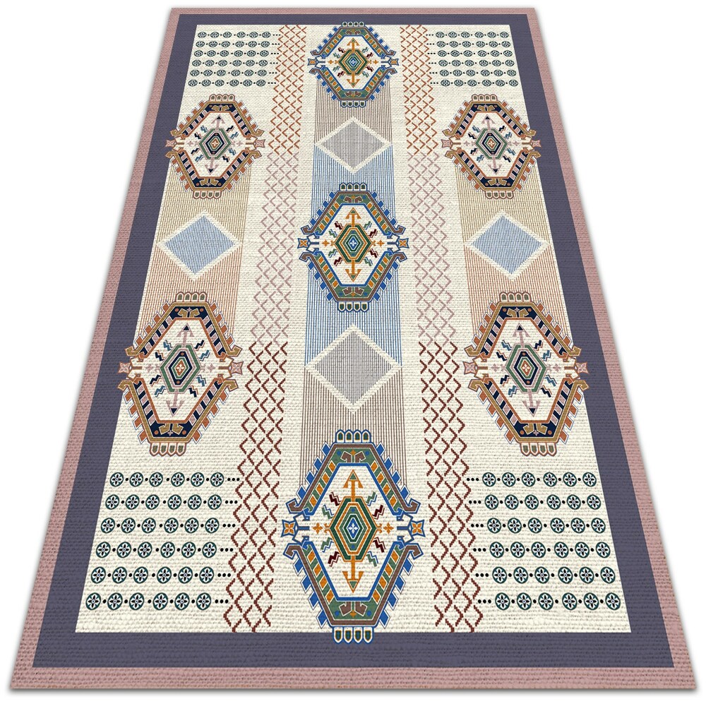 Modny uniwersalny dywan winylowy Perska geometria 120x180 cm