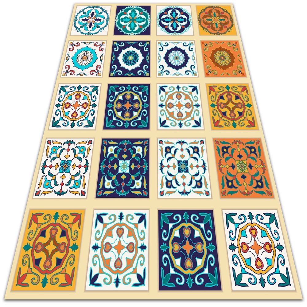 Dywan winylowy do domu Greckie kafelki 120x180 cm