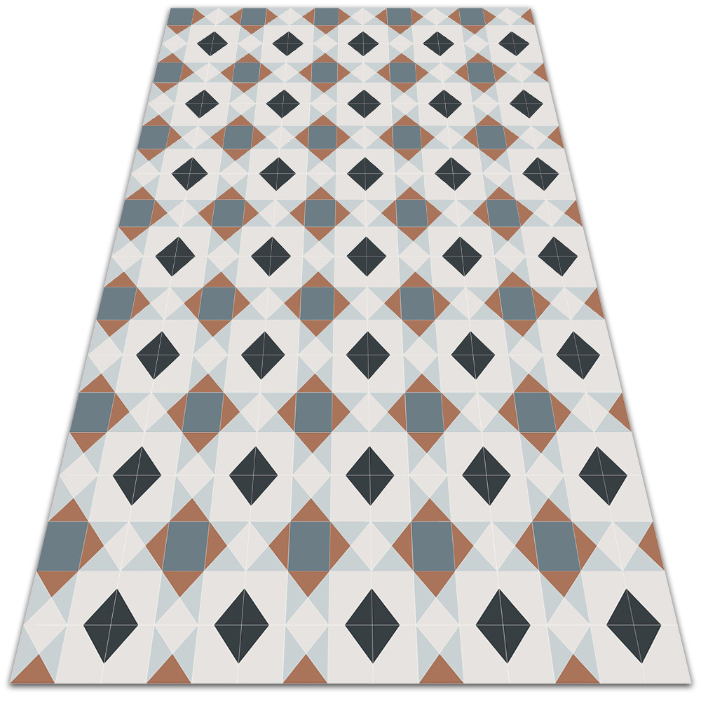 Modny winylowy dywan Geometryczne romby 140x210 cm