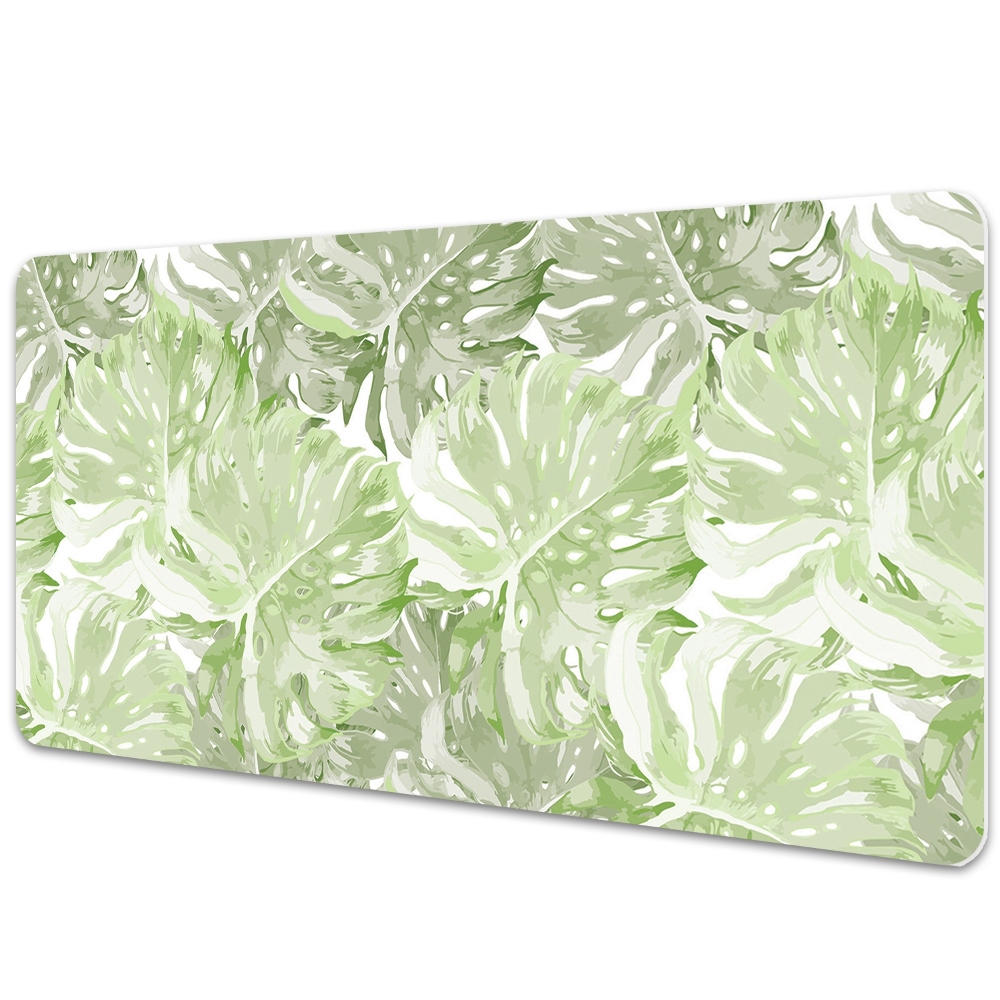 Mata na biurko Monstera Liście 120x60 cm