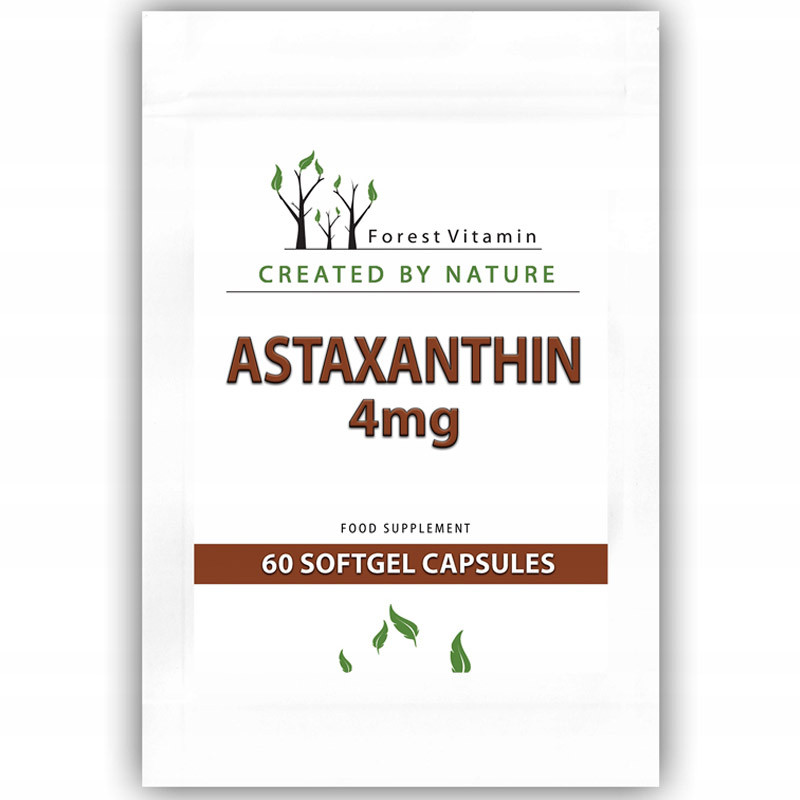 Zdjęcia - Witaminy i składniki mineralne Forest VITAMIN Astaxanthin 4mg 60caps 