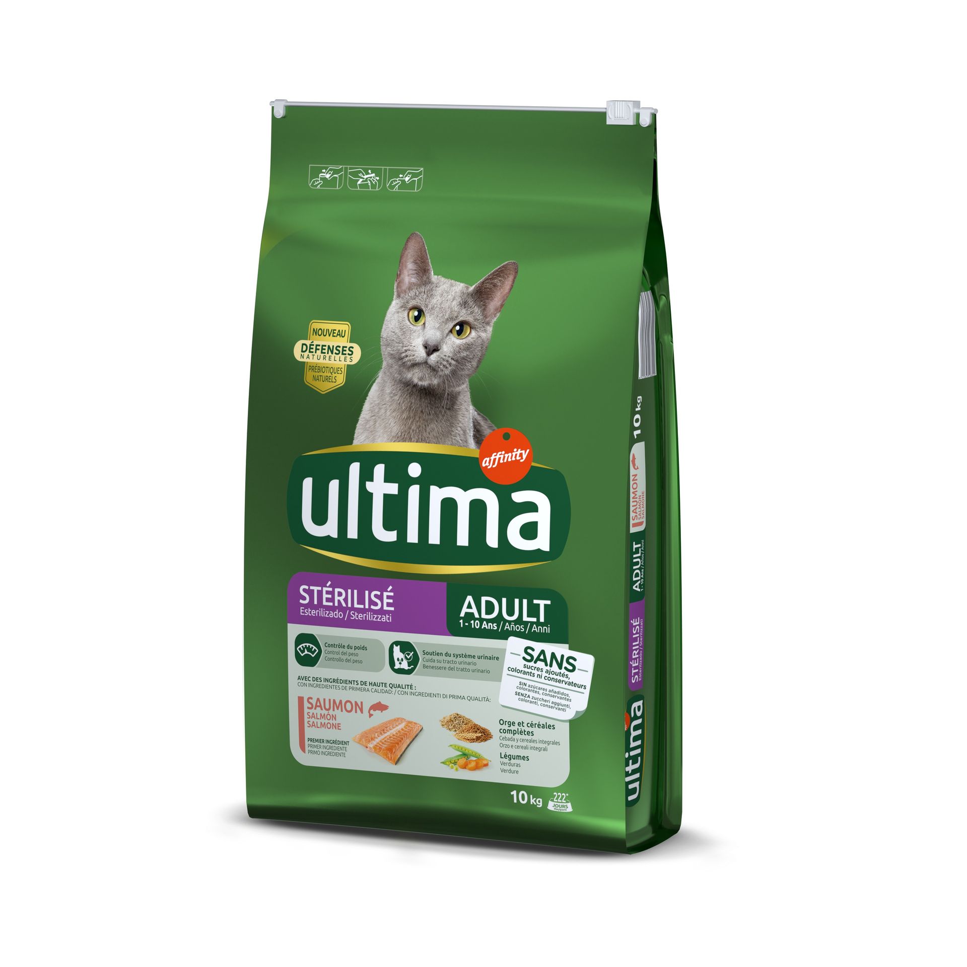 Ultima Cat Sterilized, łosoś i jęczmień - 2 x 10 kg
